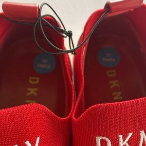 DKNY Women’s Red Slip-On Sneakers Size 8M US